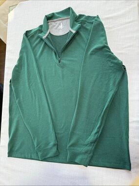 johnnie-O Men's Green Quarter-Zip Pullover Sweater